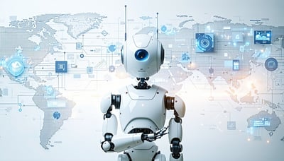 AI-powered lead generation illustration